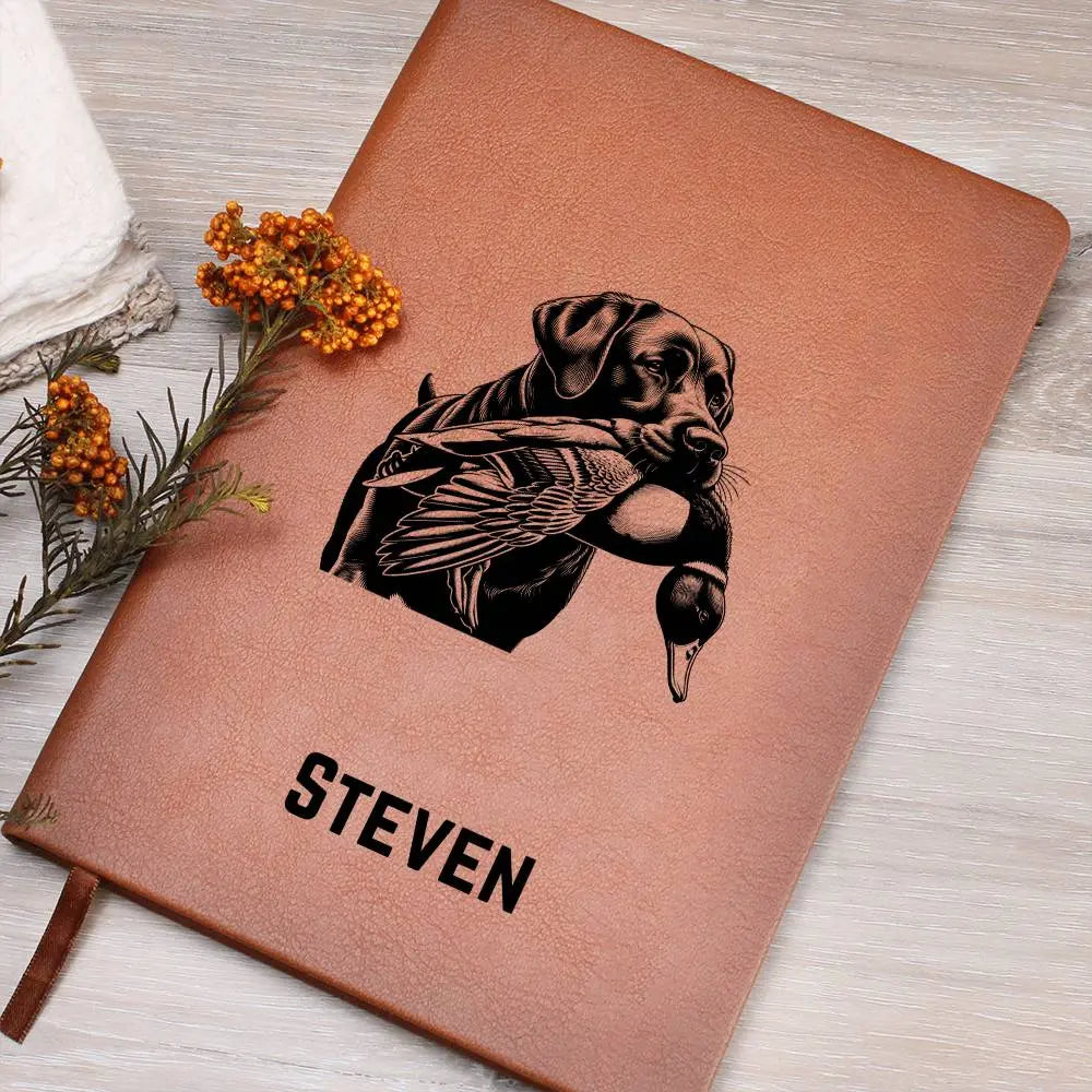 Jewelry Personalized Duck Hunting Journal, Engraved Leatherette Journal for Hunting Notes, Custom Journal For Hunters, Customized Leather Gift, Hunt Log ShineOn Fulfillment