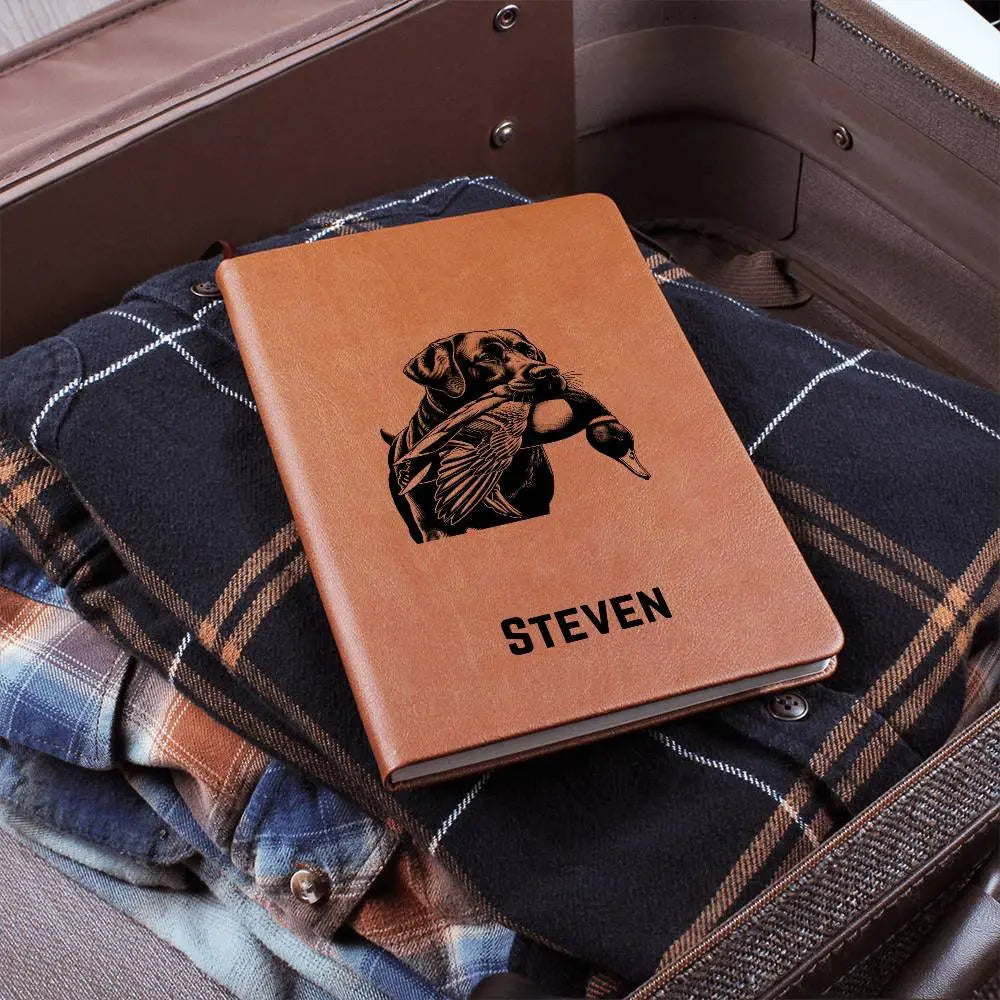 Jewelry Personalized Duck Hunting Journal, Engraved Leatherette Journal for Hunting Notes, Custom Journal For Hunters, Customized Leather Gift, Hunt Log ShineOn Fulfillment