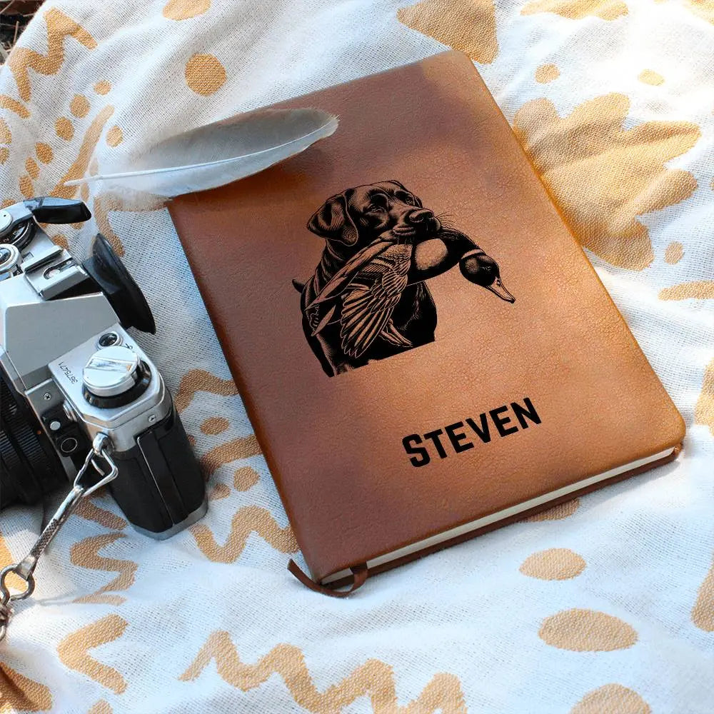 Jewelry Personalized Duck Hunting Journal, Engraved Leatherette Journal for Hunting Notes, Custom Journal For Hunters, Customized Leather Gift, Hunt Log ShineOn Fulfillment