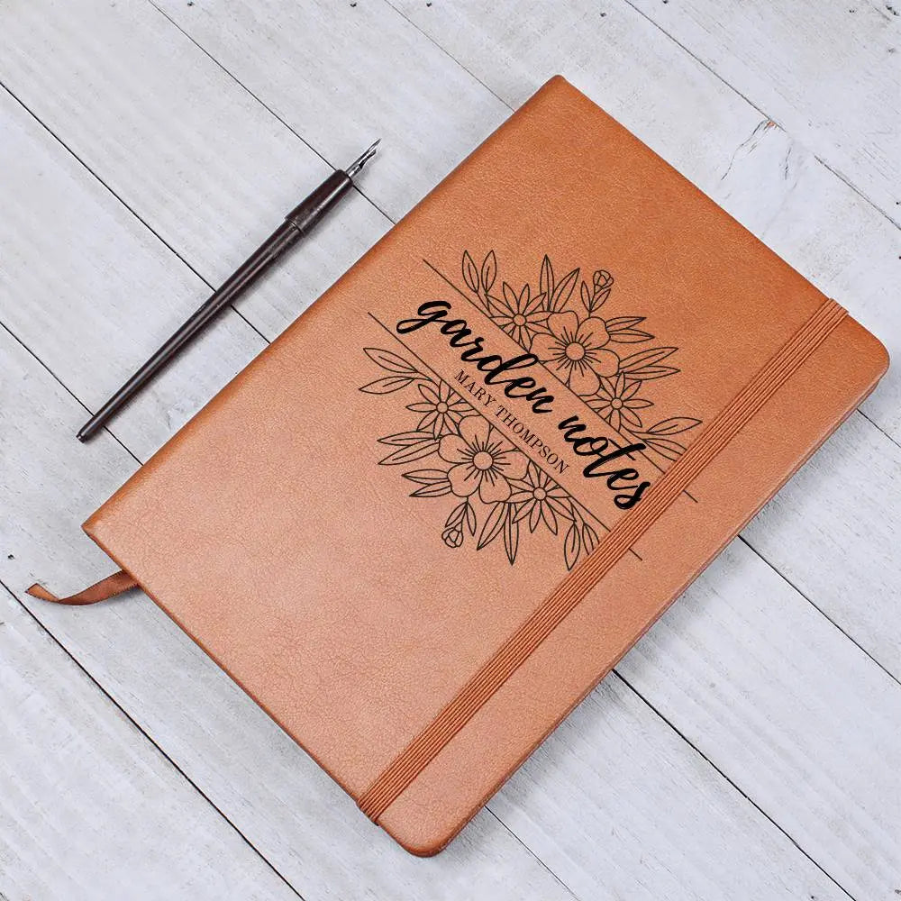 Jewelry Personalized Gardening Notebook Journal | Unique Leatherette Cover with Lined Pages Gift for Garden Lover Notebook ShineOn Fulfillment