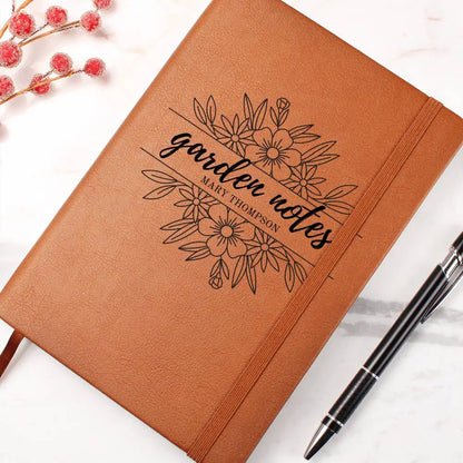 Jewelry Personalized Gardening Notebook Journal | Unique Leatherette Cover with Lined Pages Gift for Garden Lover Notebook ShineOn Fulfillment