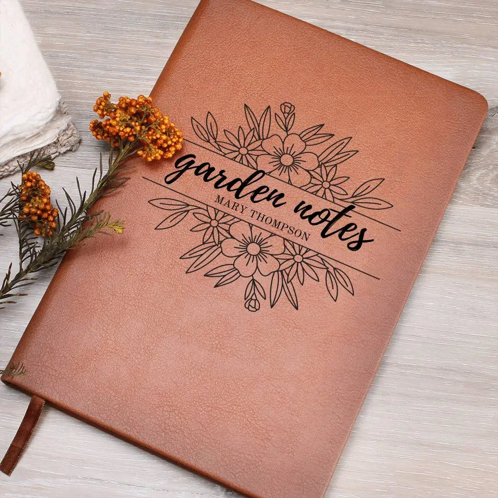 Jewelry Personalized Gardening Notebook Journal | Unique Leatherette Cover with Lined Pages Gift for Garden Lover Notebook ShineOn Fulfillment