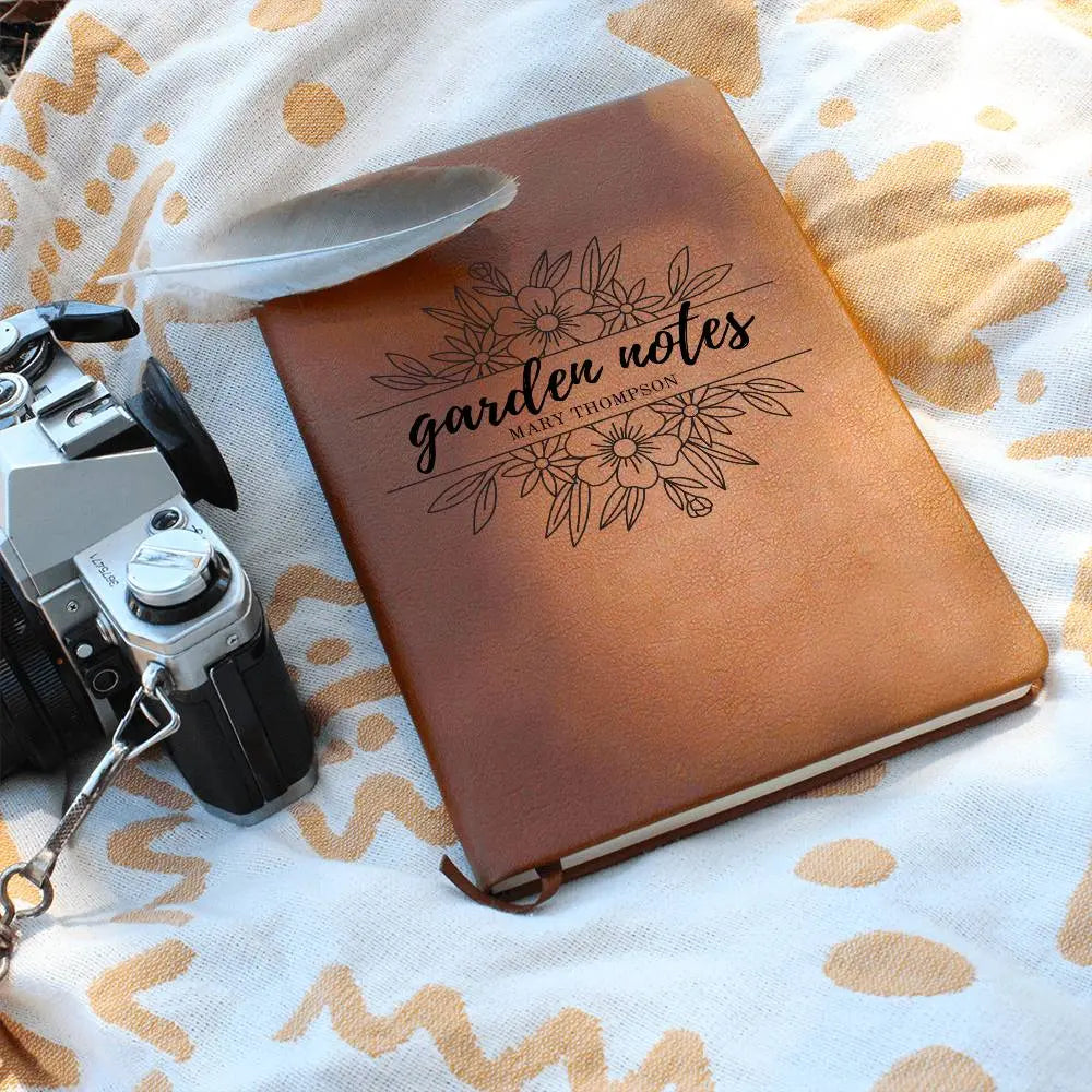 Jewelry Personalized Gardening Notebook Journal | Unique Leatherette Cover with Lined Pages Gift for Garden Lover Notebook ShineOn Fulfillment