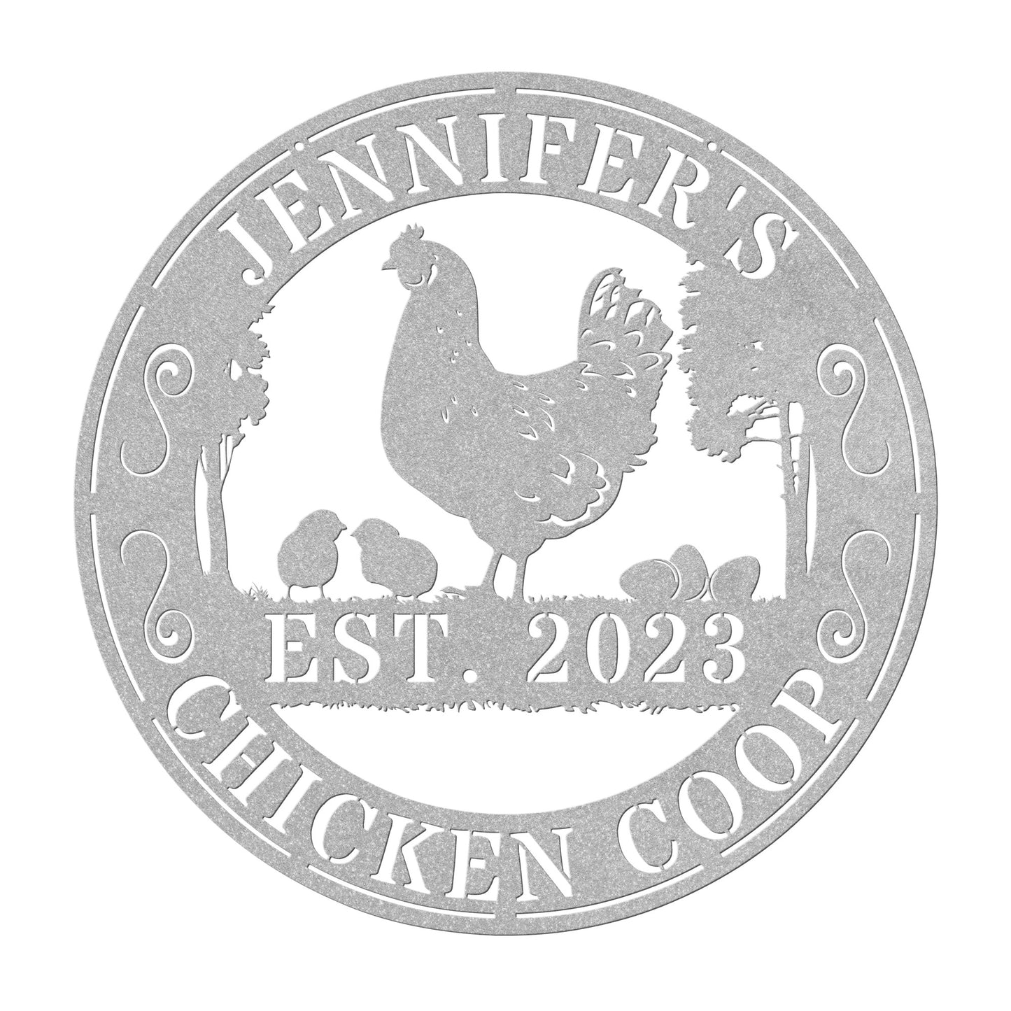 Wall Art Personalized Chicken Coop Sign, Hen House Coop Sign, Our Little Coop Sign Metal Sign, Metal Chicken Coop Sign, Custom Chicken Coop sign teelaunch