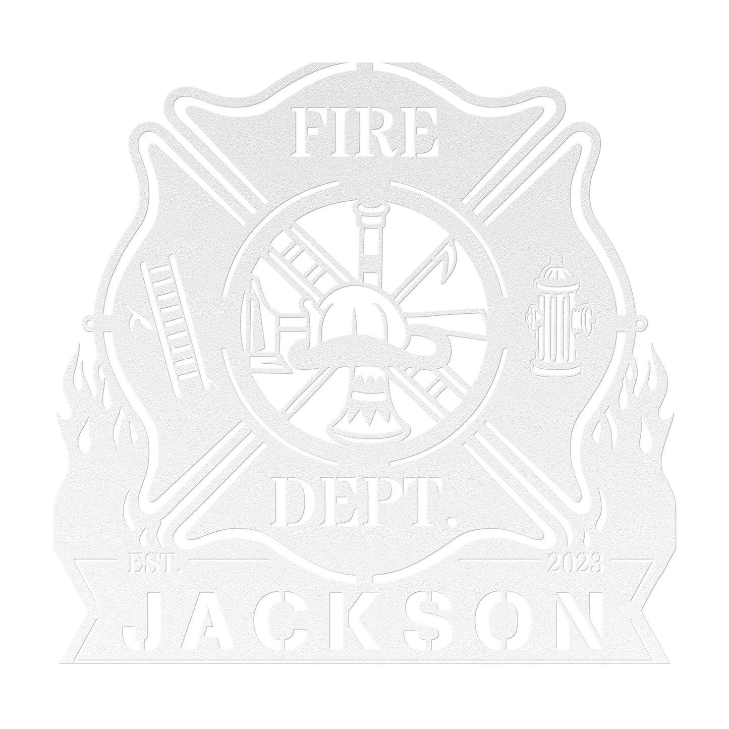 Wall Art Personalized Firefighter Gift, Metal Sign, Personalize Gift, Fireman Gift, First Responder Gift, Firefighter Decor, FireFighter Sign teelaunch