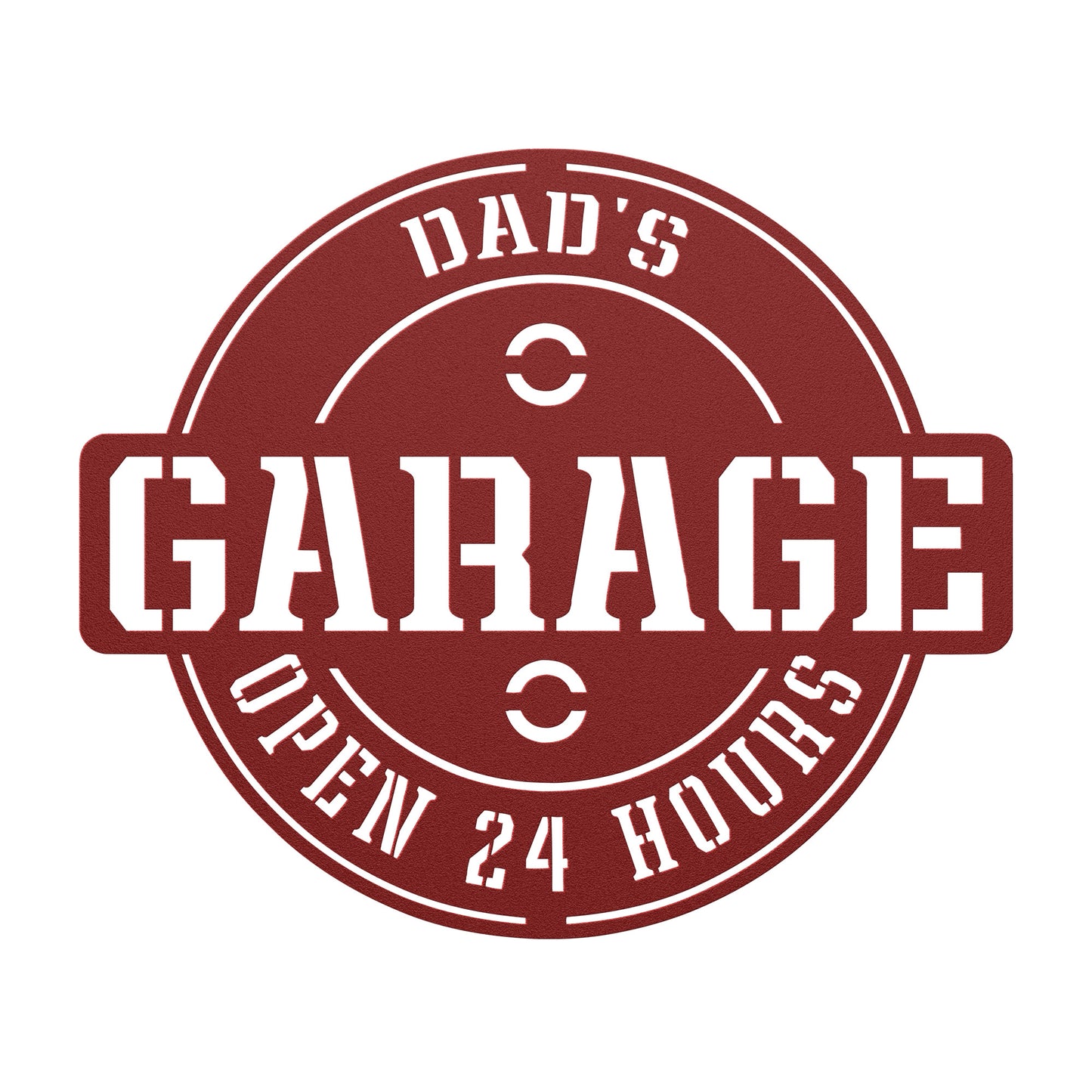 Personalized Metal Name Garage Sign Custom Plaque Wall Art Housewarming Est Year Man Cave Dad's Gift Mechanic Workshop American Car Pickup