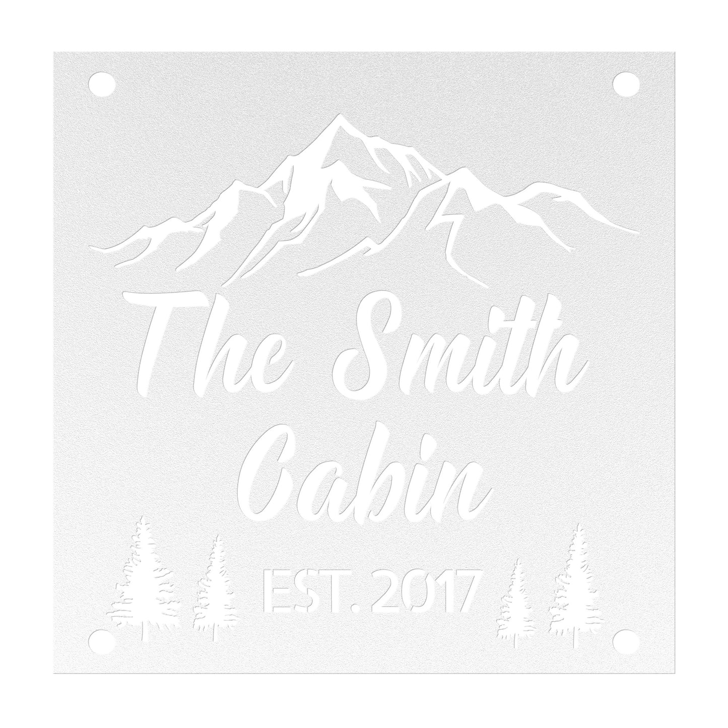 Wall Art Personalized metal cabin sign - mountain wedding established date wall art - personalized gift - wall art - home decor - home gifts - gifts teelaunch