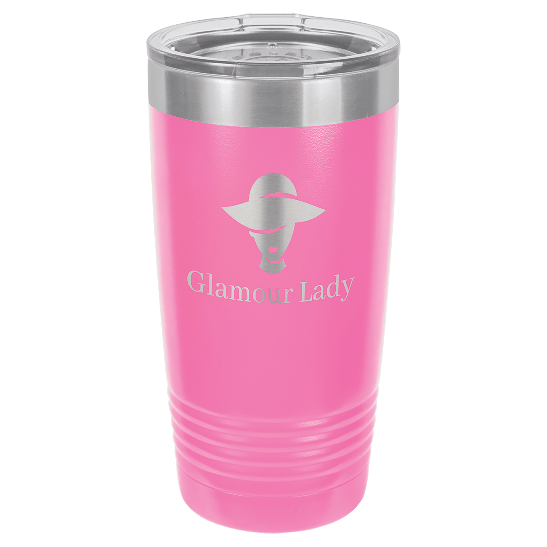 Pink Business Logo Laser Engraved Polar Camel Tumbler – 20 oz Stainless Steel Insulated Cup with Spill-Resistant Lid, Custom Branding for Employee Appreciation and Marketing