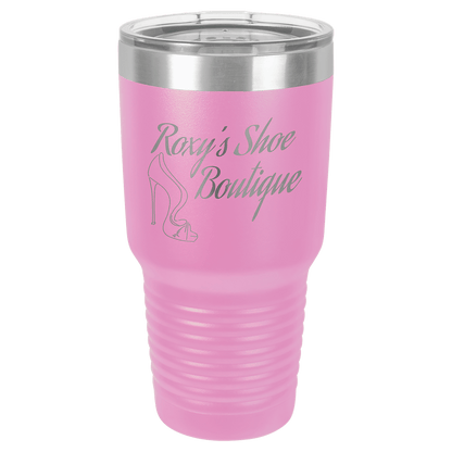 Customized Business Logo Engraved Powder Coated 30 Oz Tumbler