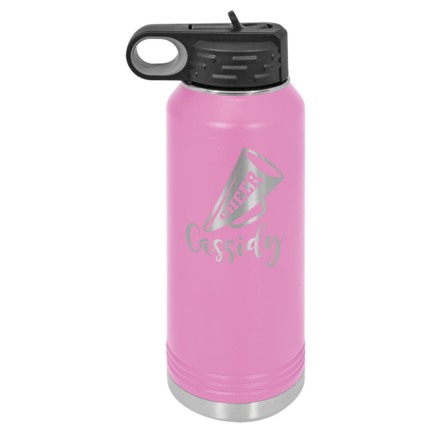 Customized Business Logo Engraved Powder Coated 32oz Bottle