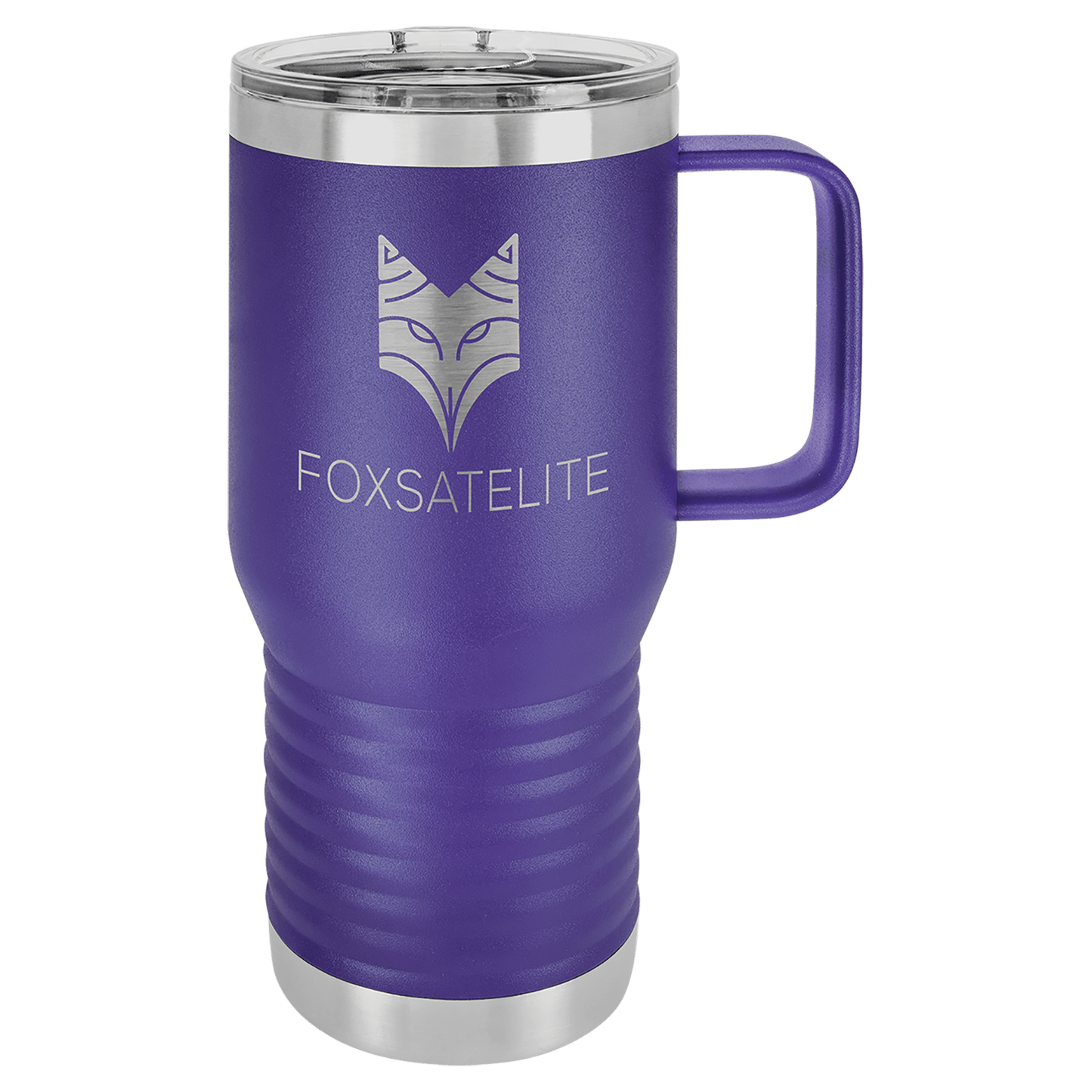 Customized Business Logo Engraved Powder Coated 20oz Travel Mug