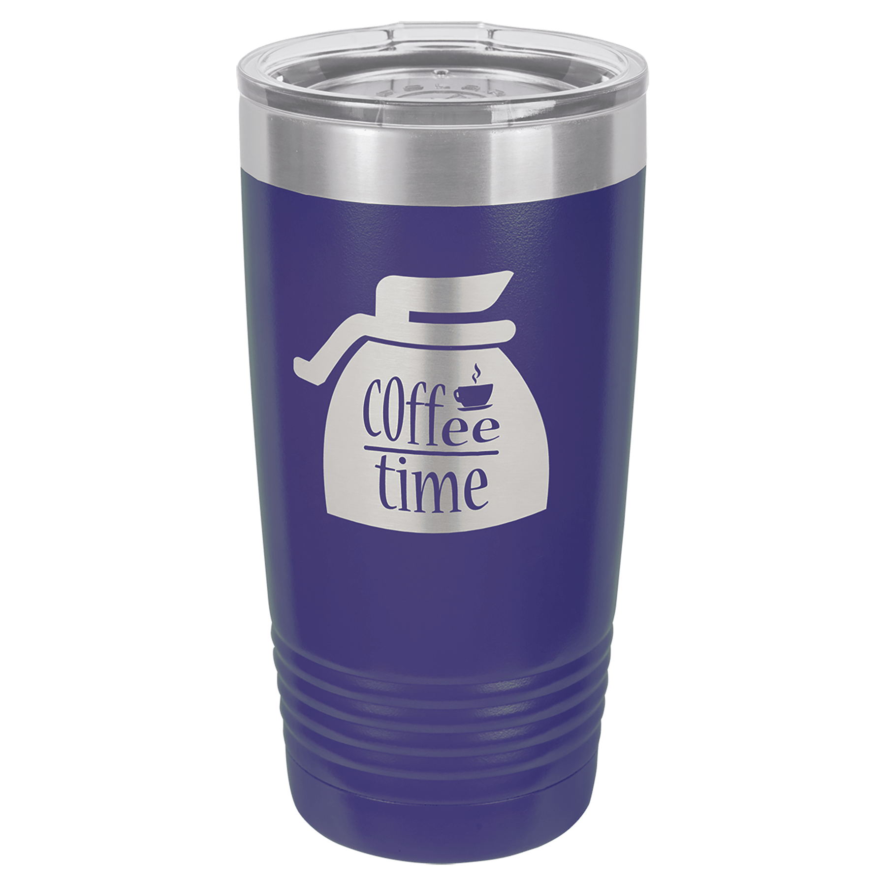 Purple Business Logo Laser Engraved Polar Camel Tumbler – 20 oz Stainless Steel Insulated Cup with Spill-Resistant Lid, Custom Branding for Employee Appreciation and Marketing