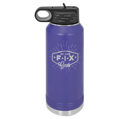 Customized Business Logo Engraved Powder Coated 32oz Bottle