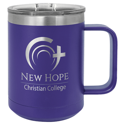 Customized Business Logo Engraved Powder Coated Coffee Mug