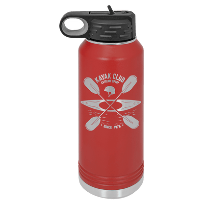 Customized Business Logo Engraved Powder Coated 32oz Bottle