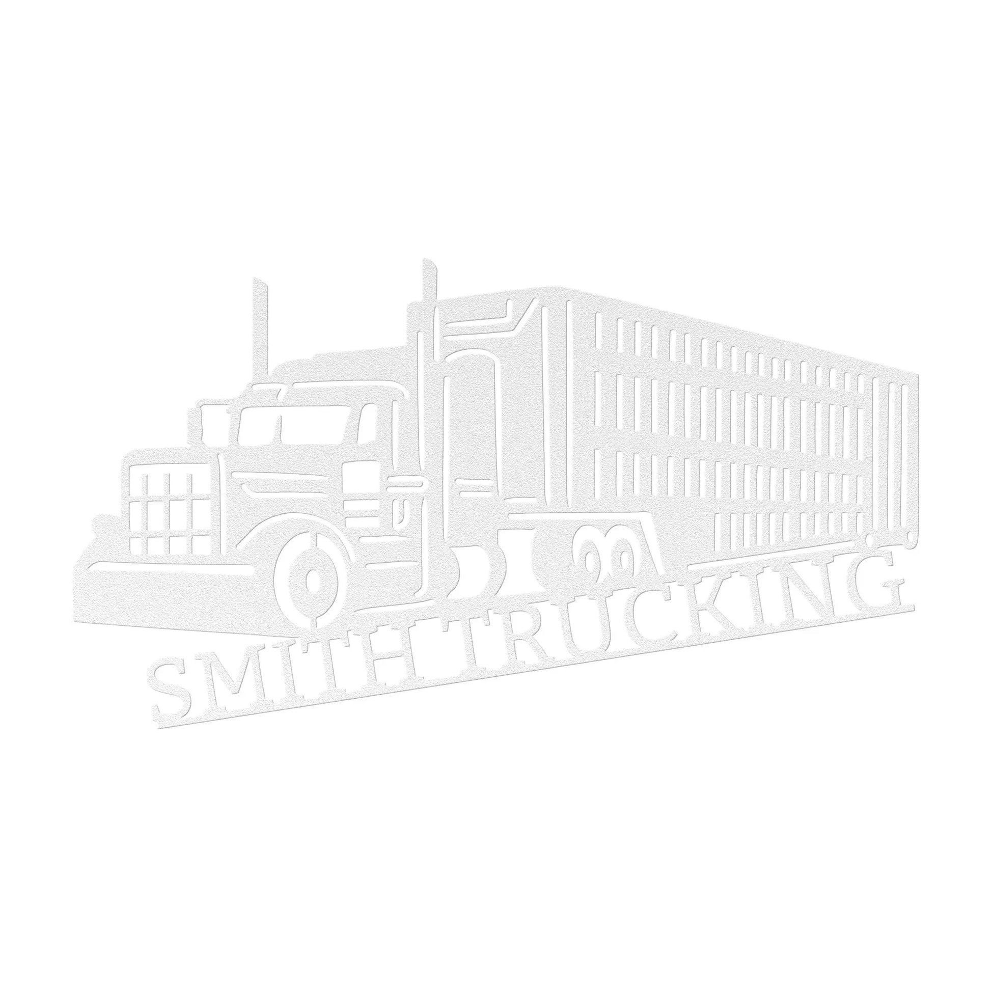 Wall Art Semi Truck Metal Sign- Bull Hauler - Semi Truck Monogram - Custom Monogram - Metal Wall Art - Home Decor - Custom Metal Wall Art - Wall Art - Metal Art teelaunch