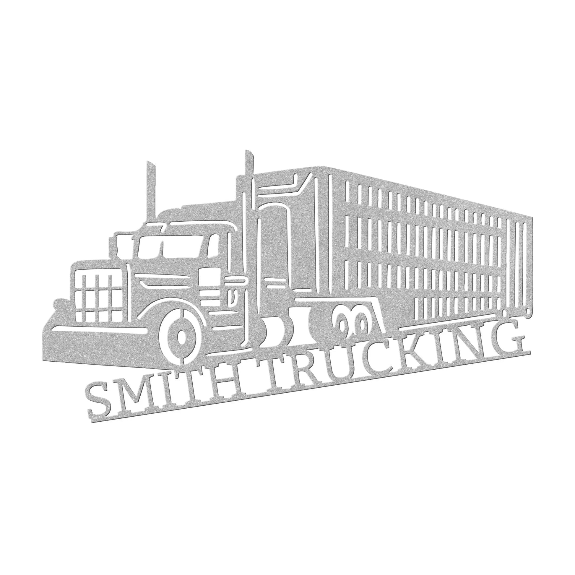 Wall Art Semi Truck Metal Sign- Bull Hauler - Semi Truck Monogram - Custom Monogram - Metal Wall Art - Home Decor - Custom Metal Wall Art - Wall Art - Metal Art teelaunch