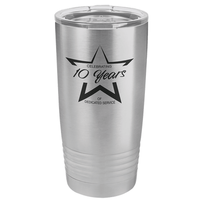 Stainless steel Custom Engraved Polar Camel 20 oz Tumbler with Company Logo – Durable Powder-Coated Insulated Stainless Steel Travel Mug for Corporate Gifts and Promotional Items