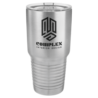 Customized Business Logo Engraved Powder Coated 30 Oz Tumbler