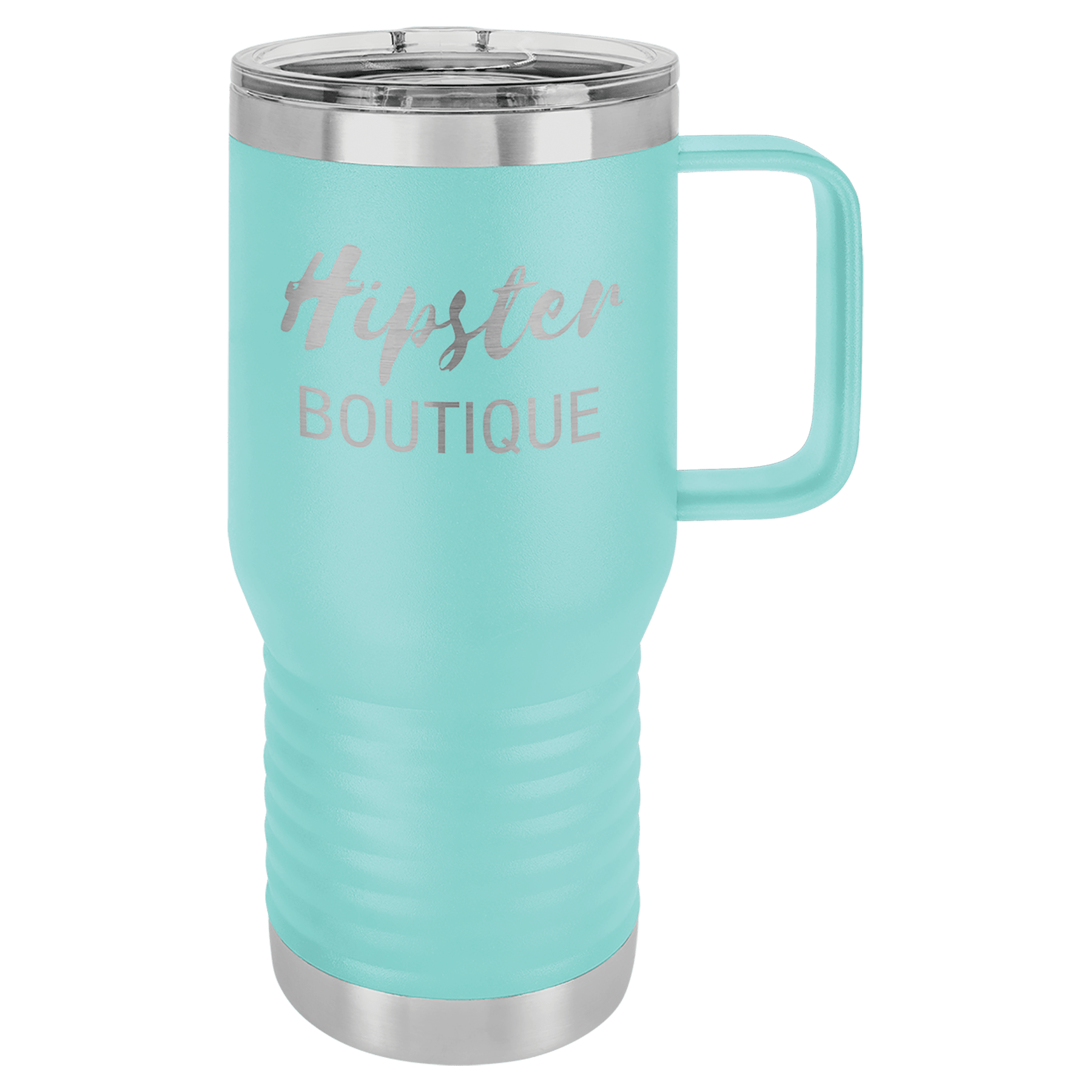 Customized Business Logo Engraved Powder Coated 20oz Travel Mug