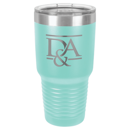 Customized Business Logo Engraved Powder Coated 30 Oz Tumbler