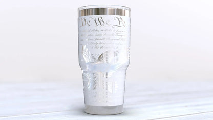 We The People Freedom Engraved 30oz Tumbler beardedcustomsco