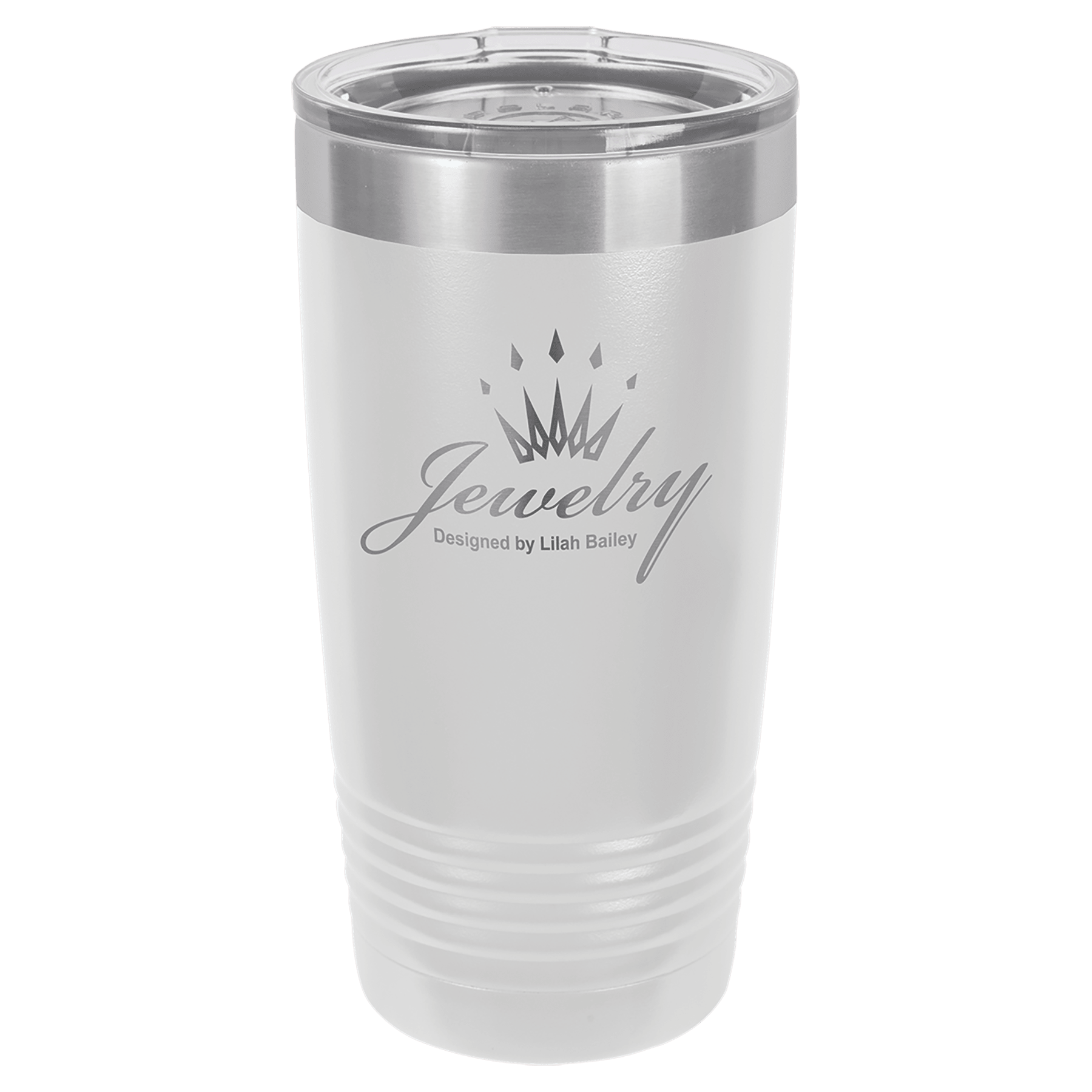 White Personalized Polar Camel 20 oz Powder-Coated Tumbler with Custom Company Logo – Premium Vacuum Insulated Drinkware for Hot and Cold Drinks