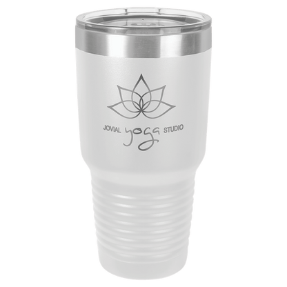 Customized Business Logo Engraved Powder Coated 30 Oz Tumbler