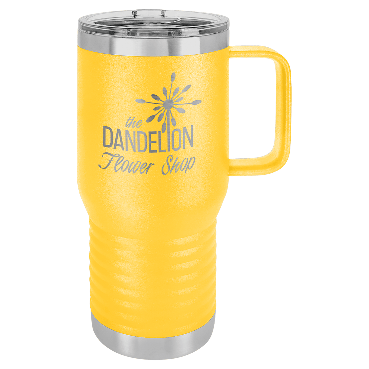 Customized Business Logo Engraved Powder Coated 20oz Travel Mug