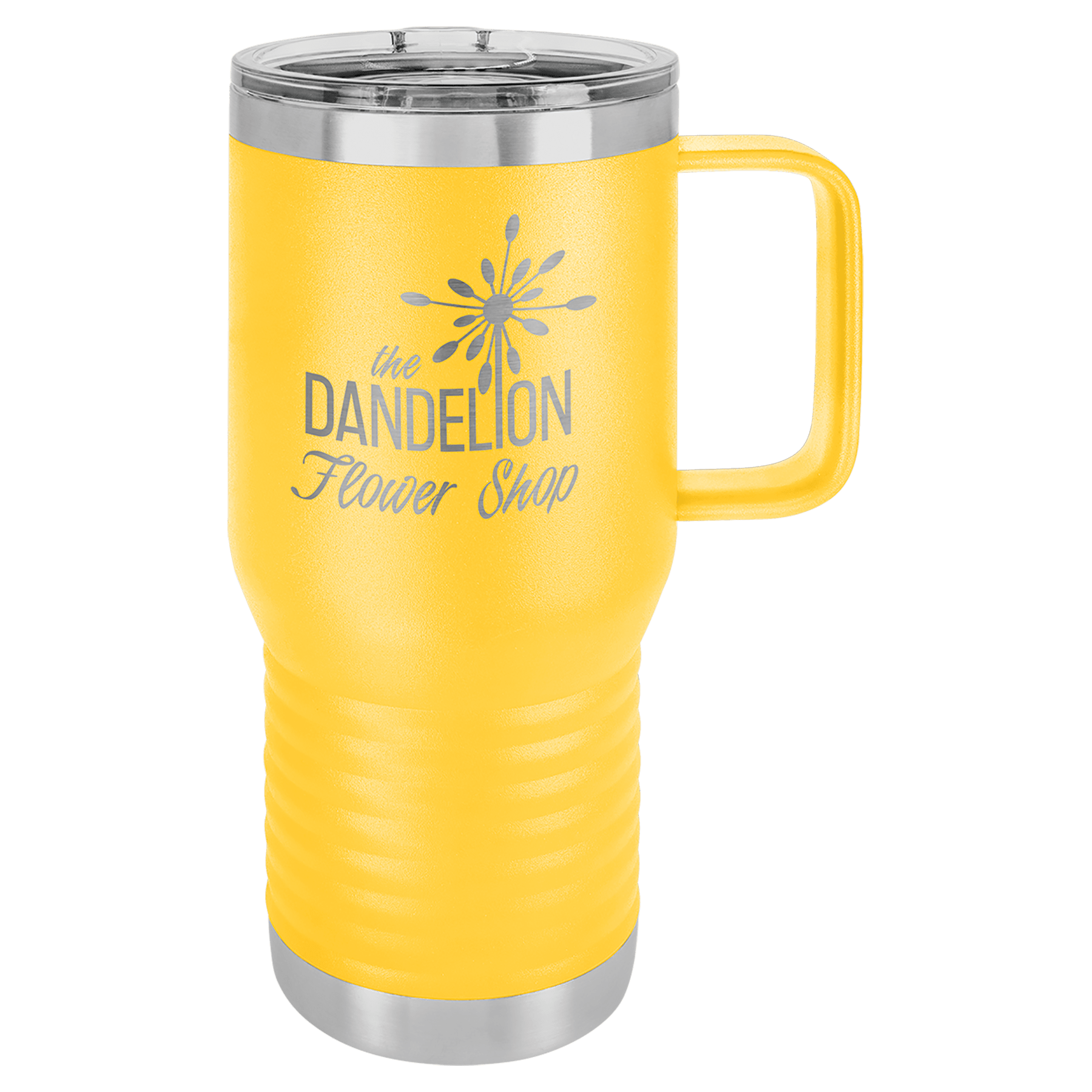 Customized Business Logo Engraved Powder Coated 20oz Travel Mug