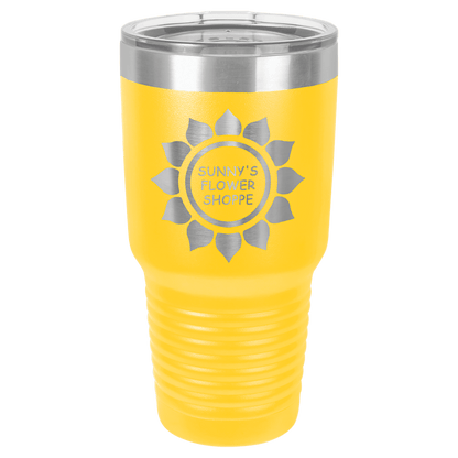 Customized Business Logo Engraved Powder Coated 30 Oz Tumbler