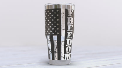 We The People Freedom Engraved 30oz Tumbler