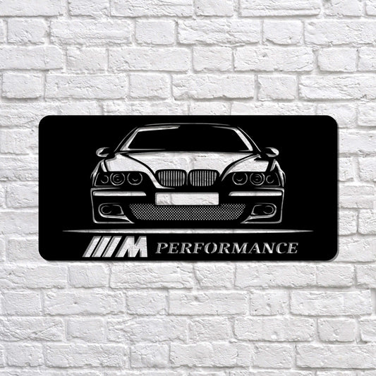 BMW E39 M5 Metal Sign - Custom Car Wall Art - Handcrafted Decor - Multiple Sizes & Colors - Garage, Man Cave, Office - Auto Enthusiast Gift
