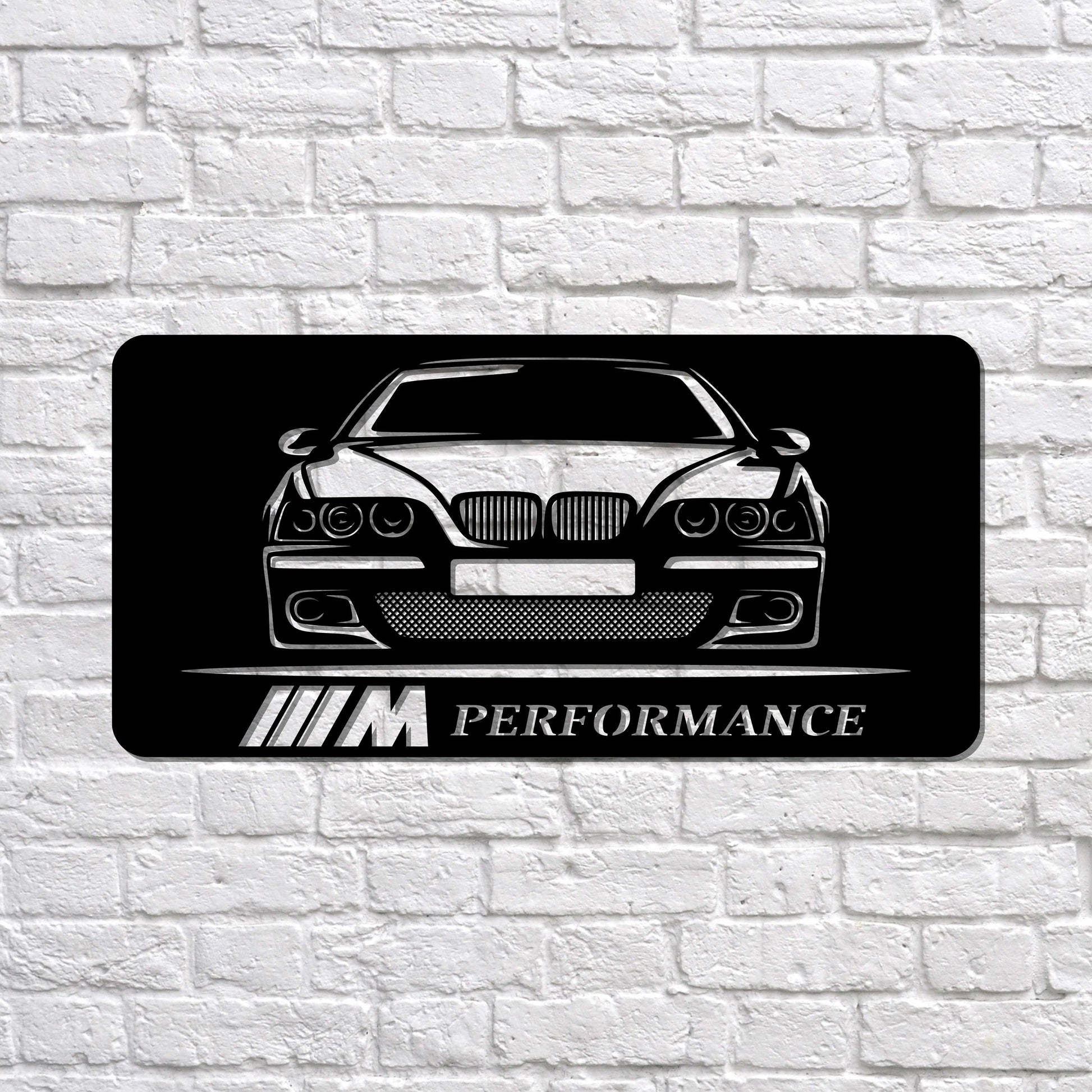 BMW E39 M5 Metal Sign - Custom Car Wall Art - Handcrafted – beardedcustomsco