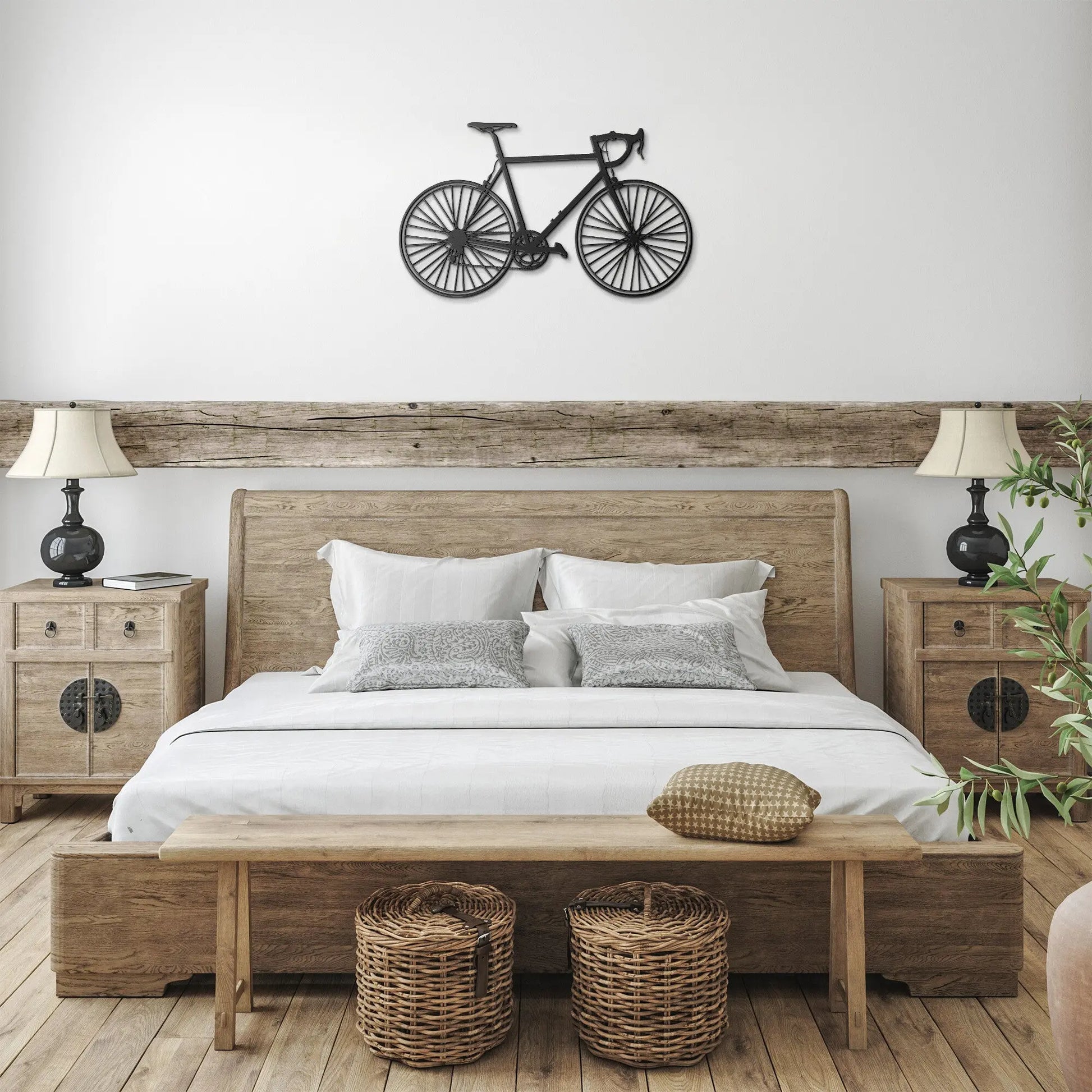 Wall Art Metal Bicycle Wall Art | Rider Bicycle Wall Sculpture | Metal Home Decor | Housewarming Gift | Kitchen, Bathroom,Living Room, Metal Wall Ar teelaunch