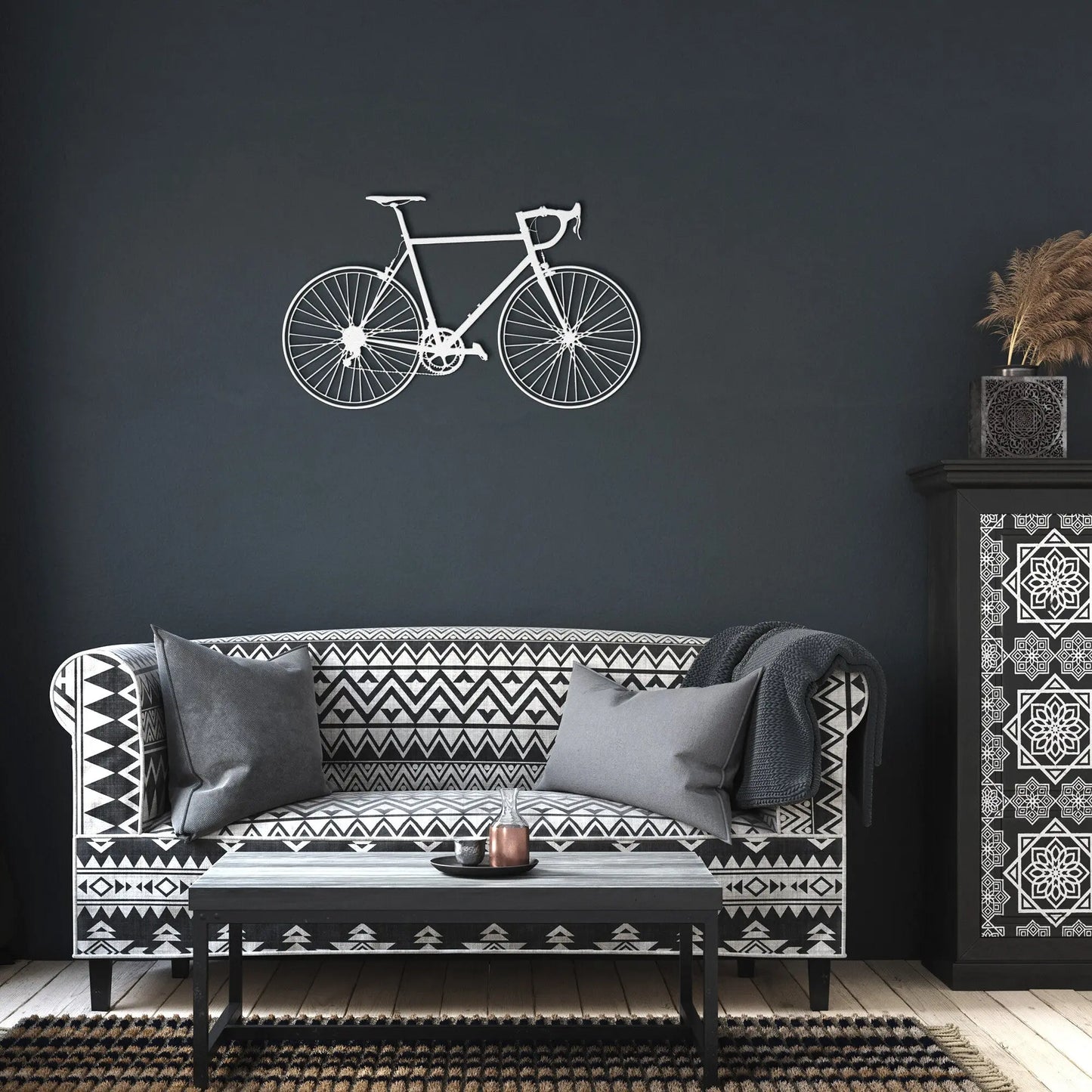 Wall Art Metal Bicycle Wall Art | Rider Bicycle Wall Sculpture | Metal Home Decor | Housewarming Gift | Kitchen, Bathroom,Living Room, Metal Wall Ar teelaunch