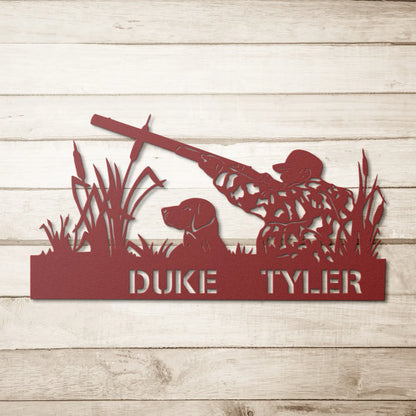 Wall Art Personalized Duck Hunting Sign, Duck Hunting Gift, Metal Duck Hunting Sign, Duck Hunter Gifts, Hunter Gifts, Fathers Day Gift Dad Boyfriend teelaunch