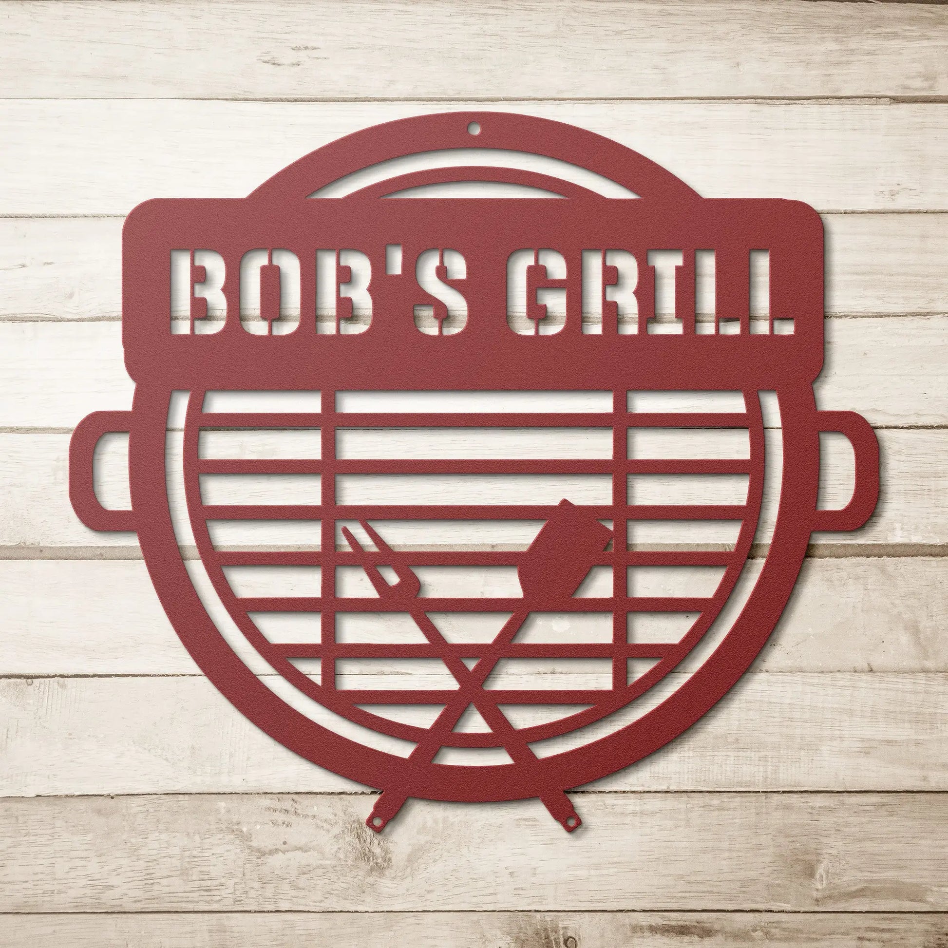 Wall Art Personalized Metal Grilling Sign - Metal Grill Sign - Metal BBQ Smoker and Grill Sign - Grilling Gift for Dad, Grandpa, Papa - Christmas teelaunch
