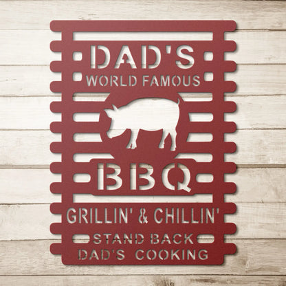 Wall Art Personalized Smokehouse Sign, Personalized Metal Grilling Sign, Metal Grill Sign, Grilling Gift, BBQ Sign, Backyard Sign, Gift for Grill teelaunch