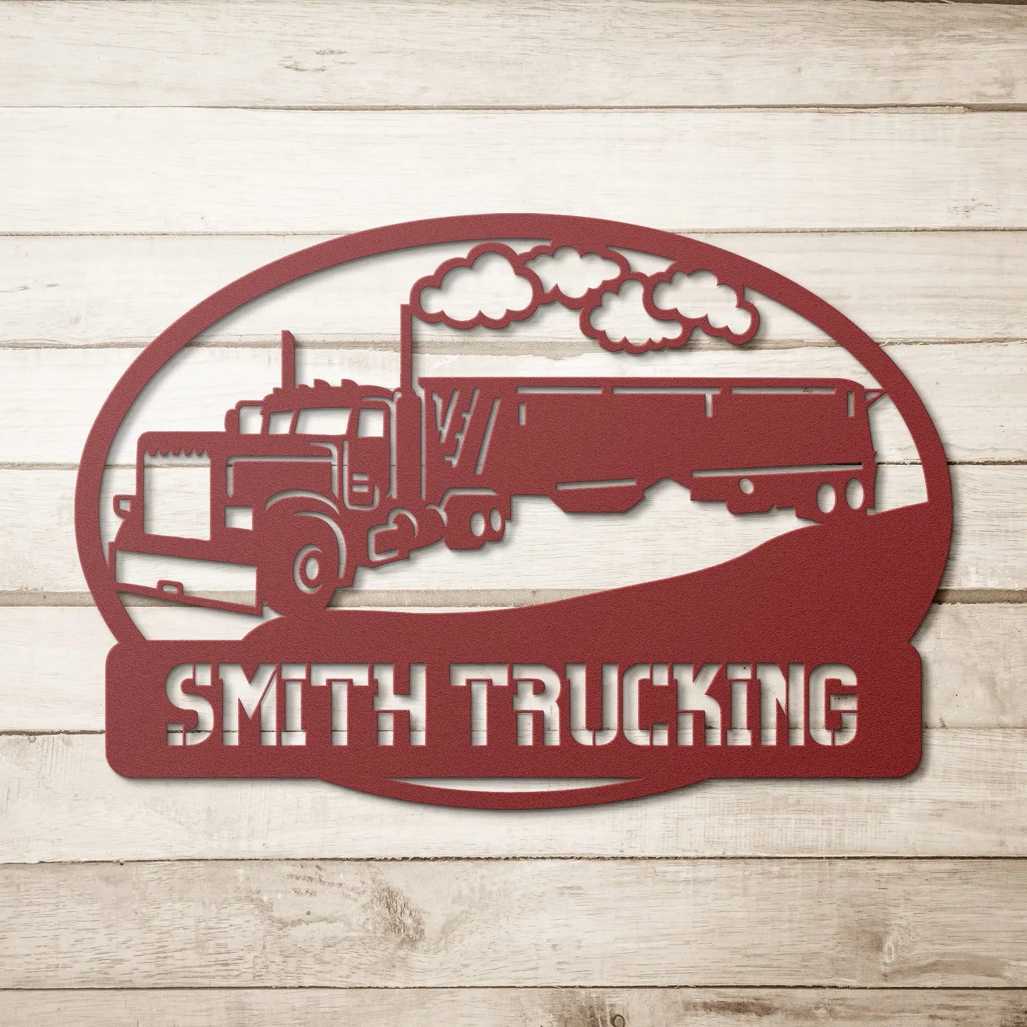 Personalized Semi Truck Sign Truck Driver Custom Metal Sign Gifts For  Trucker - Custom Laser Cut Metal Art & Signs, Gift & Home Decor